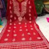 Georgette_daman_chikankari_kurti