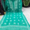 Georgette_daman_chikankari_kurti
