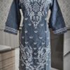 COTTON_linen_chikankari_kurti