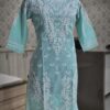 COTTON_linen_chikankari_kurti