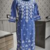 COTTON_linen_chikankari_kurti