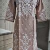 COTTON_linen_chikankari_kurti