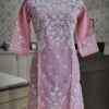 COTTON_linen_chikankari_kurti