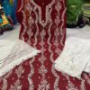 Georgette_chikankari__kurti_with_mirror_work