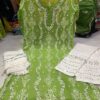Georgette_chikankari__kurti_with_mirror_work
