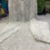 Georgette_chikankari__kurti_with_mirror_work