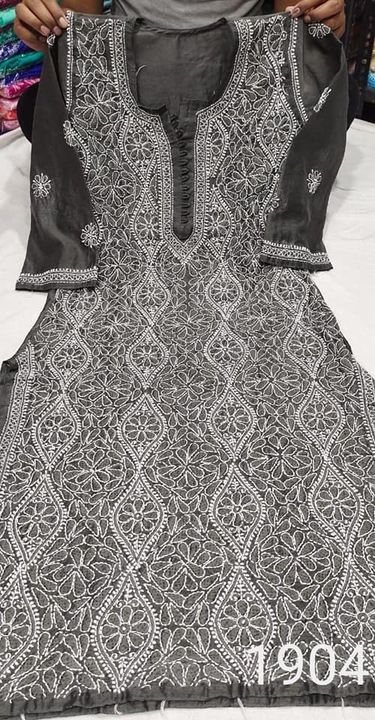 Chanderi_Cotton_front_jaal_chikankari_kurti