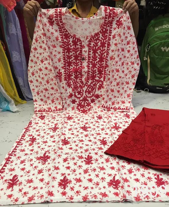 Pure_cotton_printed_chikankari__kurti