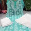 Georgette_buta_chikankari_kurti