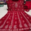 Chanderi_Cotton_a_line_chikankari__kurti