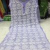 Georgette_rose_jaal_chikankari_kurti
