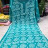 Georgette_rose_jaal_chikankari_kurti