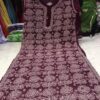 Georgette_rose_jaal_chikankari_kurti