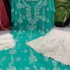Georgette_chikankari_kurti_with_mirror_work