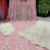 Georgette_chikankari_kurti_with_mirror_work