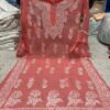 Georgette_rose_bell_sleeves_chikankari_kurti