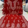 Georgette_rose_bell_sleeves_chikankari_kurti