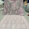 Georgette_rose_bell_sleeves_chikankari_kurti