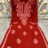 Rayon_dyed_chikankari_kurti