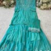 Georgette_chikankari__short_top_with_gharara_dupatta_dyed_set_with_mirror_work