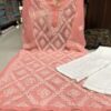 Georgette_chikankari_barfi_jaal_kurti