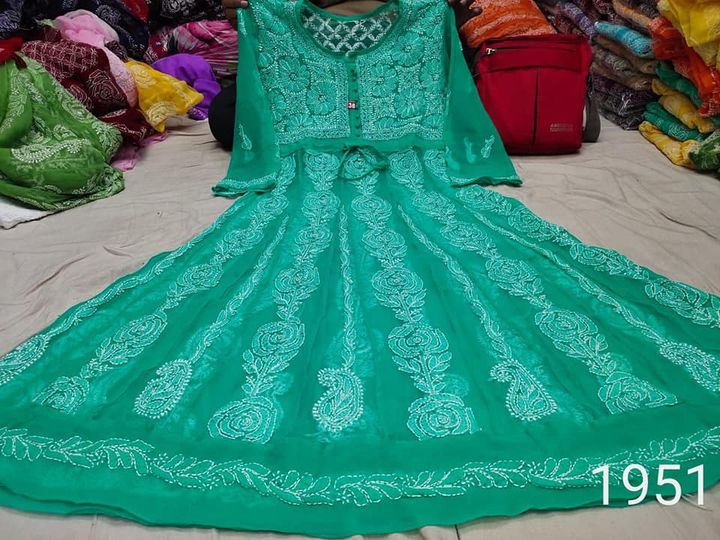 Georgette_rose_chikankari_gown