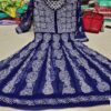 Georgette_rose_chikankari_gown