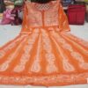 Georgette_rose_chikankari_gown