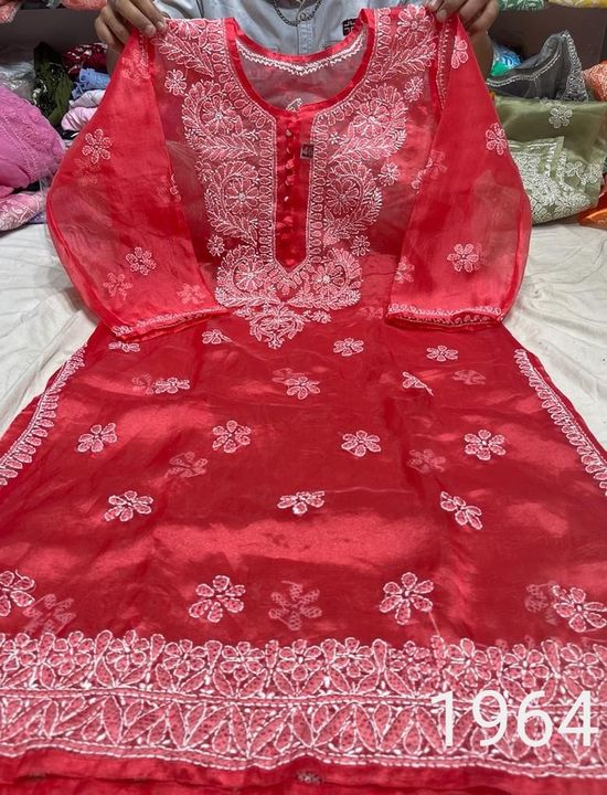 Orangza_chikankari_kurti