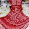 Georgette_bell_sleeves_layer_chikankari_gown