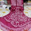 Georgette_bell_sleeves_layer_chikankari_gown