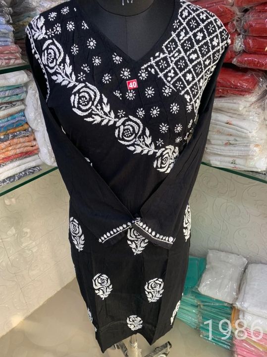 Cotton_chikankari_kurti