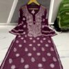Georgette_bell_sleeves_gala_buti_chikankari_kurti