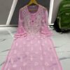 Georgette_bell_sleeves_gala_buti_chikankari_kurti