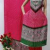 *Top_-_Ajrakh_Neck_And_Daman_Rayon_Material_With_Bandhani(.mtr)