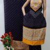*Top_-_Ajrakh_Neck_And_Daman_Rayon_Material_With_Bandhani(.mtr)