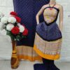 *Top_-_Ajrakh_Neck_And_Daman_Rayon_Material_With_Bandhani(.mtr)