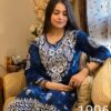 Exclusive_denim_print_chikankari_kurti_with_Lycra_stretchbal_pant