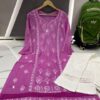 Dobby_cotton_dye_chikankari_kurti