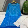 Dobby_cotton_dye_chikankari_kurti