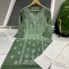 Dobby_cotton_dye_chikankari_kurti