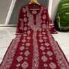 Georgette_buta_chikankari_kurti_with_mirror_work