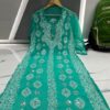 Georgette_buta_chikankari_kurti_with_mirror_work