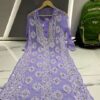 Georgette_buta_chikankari_kurti_with_mirror_work