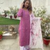 Pure_dyble_mul_brocket_Cotton_tye_nd_dye_chikankari_kurti