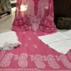 Georgette_bell_sleeves_gala_daman_chikankari_kurti