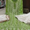 Georgette_chikankari_kurti_with_gota_work