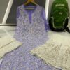 Georgette_chikankari_kurti_with_gota_work