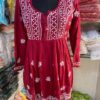 Rayon_short_chikankari_gown