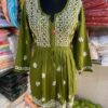 Rayon_short_chikankari_gown